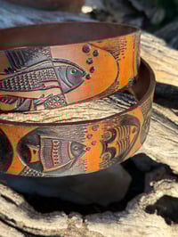 Image 1 of Original Tom Fugle Fish Leather Belt