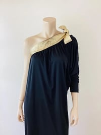 Image 3 of Vintage Bill Tice One Shoulder Caftan Dress