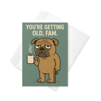 Image 3 of Wrinkles & Coffee - Greeting card