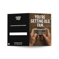 Image 4 of YOU'RE GETTING OLD, FAM - Greeting card