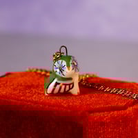 Image 1 of Folk Barn Owl Necklace