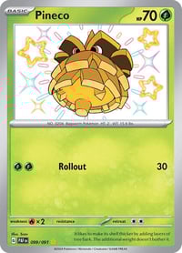 Pineco - 099/091 - SV: Paldean Fates Near Mint