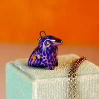 Purple Raven Necklace