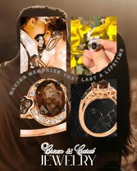 LE VIAN 1/3 Carat White and Chocolate Diamond Ring