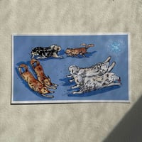 Image 2 of "Sled Dogs" Art Print