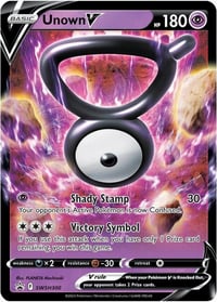 Unown V - SWSH300 - SWSH: Sword & Shield Promo Cards - Lightly Played