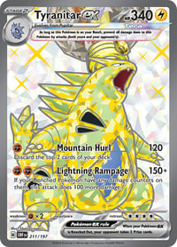 Tyranitar ex - 211/197 - SV03: Obsidian Flames - Near Mint