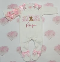 Born in 2025 2 piece baby grow sets 