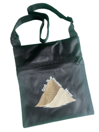 God Is A Mountain Mover Crossbody Bag