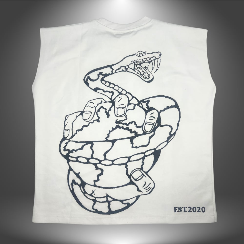 Image of White Muscle T-Shirt