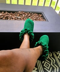Image 3 of Classic Green Ruffle Socks