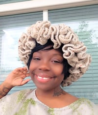 Image 2 of NEW Signature Speckled Ruffled Hat