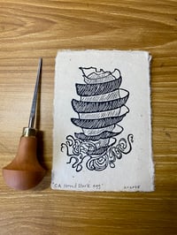 Image 1 of California Horned Shark Egg Mini Print 