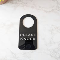 Image 3 of Please Knock Door Hanger