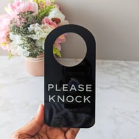 Image 1 of Please Knock Door Hanger