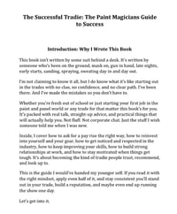 Image 2 of The Successful Tradie: The Paint Magicians Guide to Success eBook (USD)