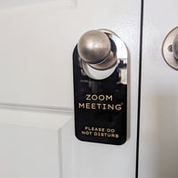 Image 2 of Zoom Meeting Door Hanger