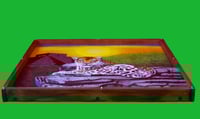 Image 5 of Leopard Diorama - Handmade 3D Wooden Wall Hanging Artwork