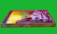 Image 6 of Leopard Diorama - Handmade 3D Wooden Wall Hanging Artwork