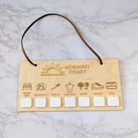 Image 3 of Morning Routine Sign | Dry Erase