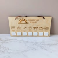 Image 2 of Morning Routine Sign | Dry Erase