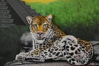 Image 11 of Leopard Diorama - Handmade 3D Wooden Wall Hanging Artwork