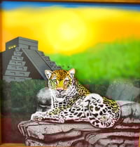 Image 12 of Leopard Diorama - Handmade 3D Wooden Wall Hanging Artwork