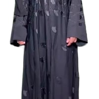 Image 3 of Elegant Long Sleeve Arabic Abaya Shimmering Starlight