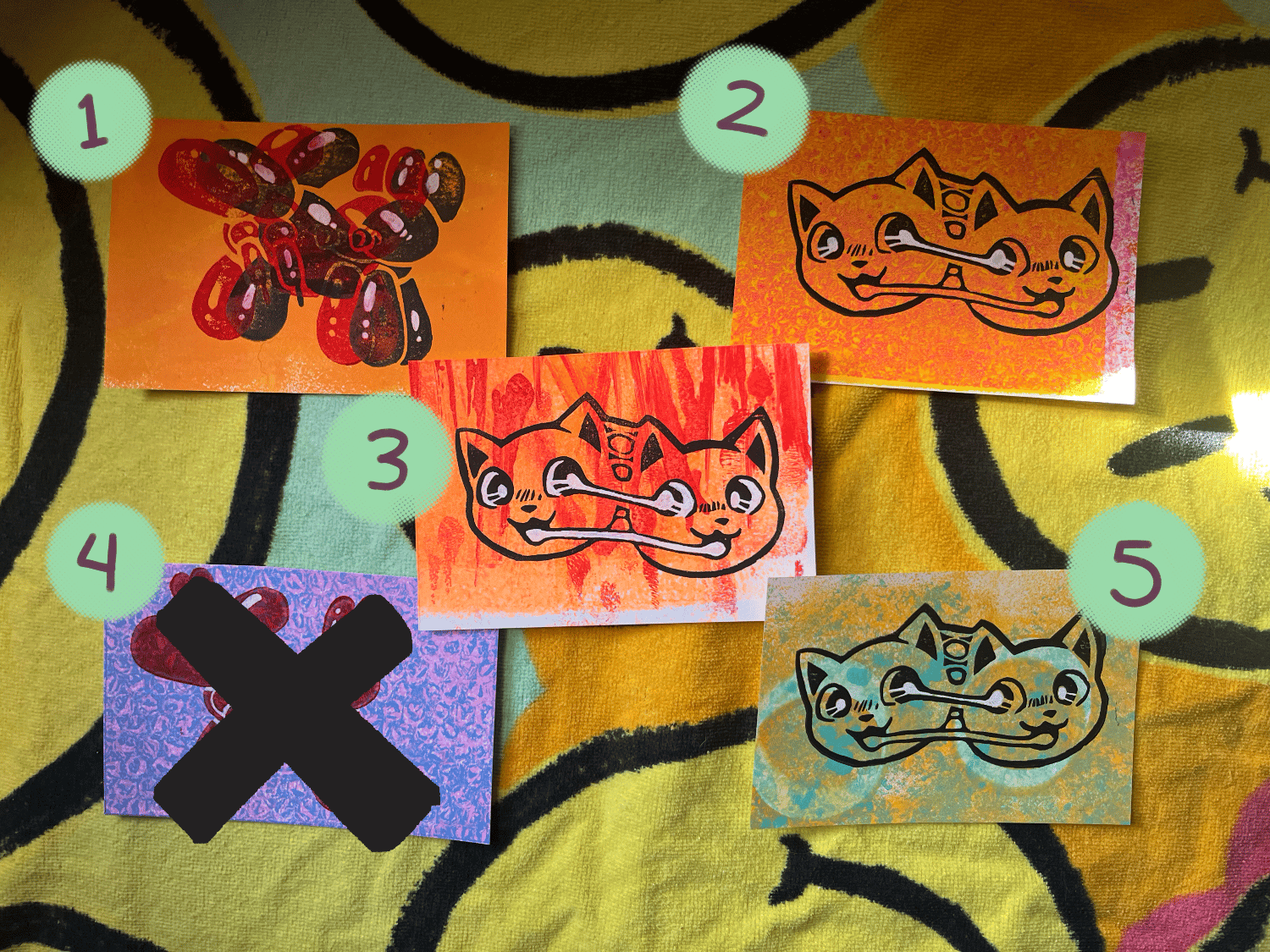 4x6 Block Prints