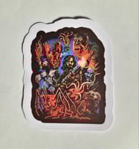 Image 1 of The Thing Collage Of Characters From The Movie Matte Vinyl Sticker