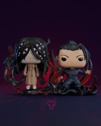 Image 1 of Suguru Geto & Kuchisake Onna Jujutsu Kaisen Custom Funko Pop