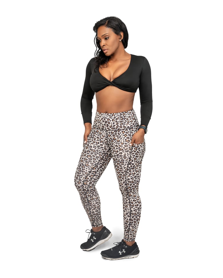Image of Twist knot long sleeve active top