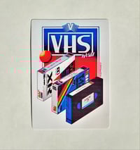 Image 1 of Retro VHS World Glossy Finish Vinyl Sticker