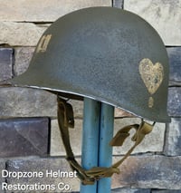 Image 1 of 101st M2 Dbale Airborne Helmet 502nd PIR Paratrooper Captain. M2 style Helmet.