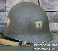 Image 6 of 101st M2 Dbale Airborne Helmet 502nd PIR Paratrooper Captain. M2 style Helmet.