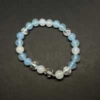 Image 2 of Blue/White Turtle Bracelet