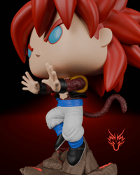 Image 5 of Gogeta Super Saiyan 4 Dragon Ball GT Custom Funko Pop