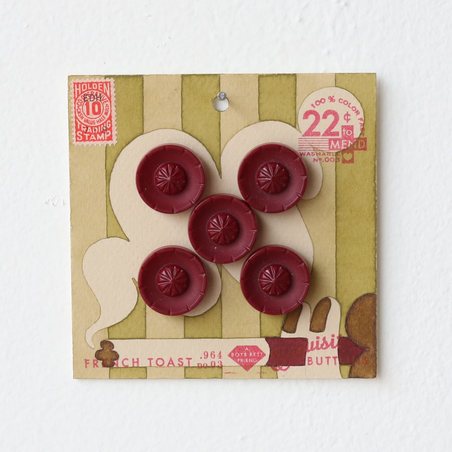 Image of Pea Green Button Card 1