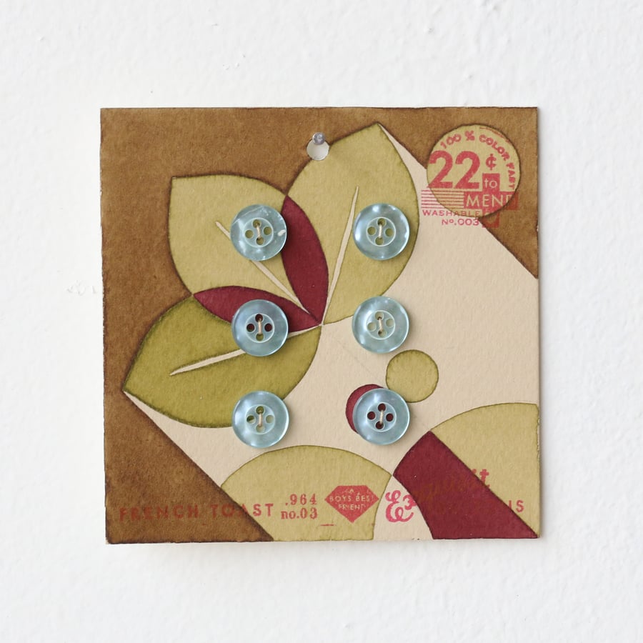 Image of Pea Green Button Card 3