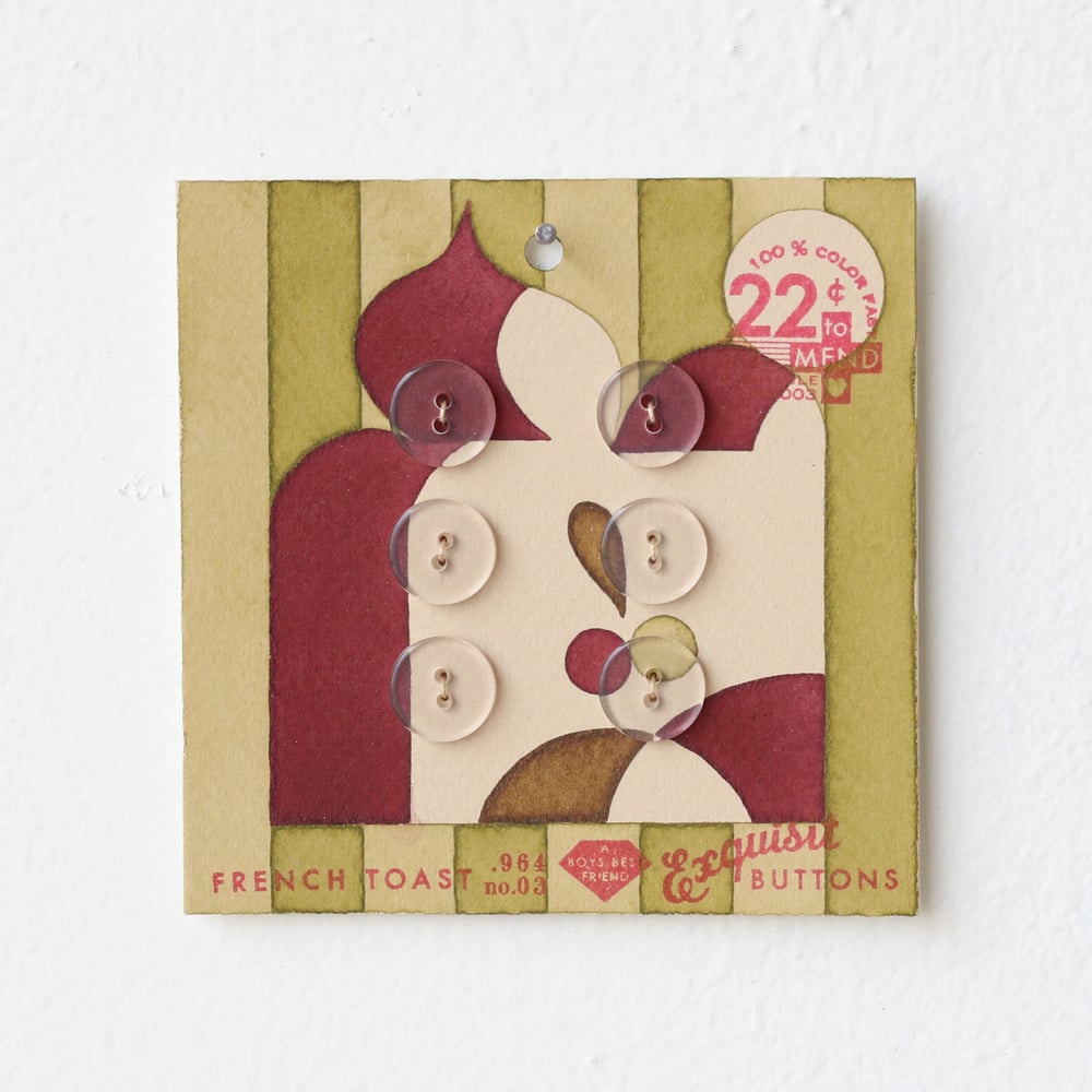 Image of Pea Green Button Card 6
