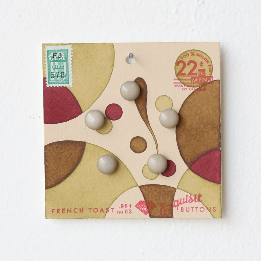 Image of Pea Green Button Card 7