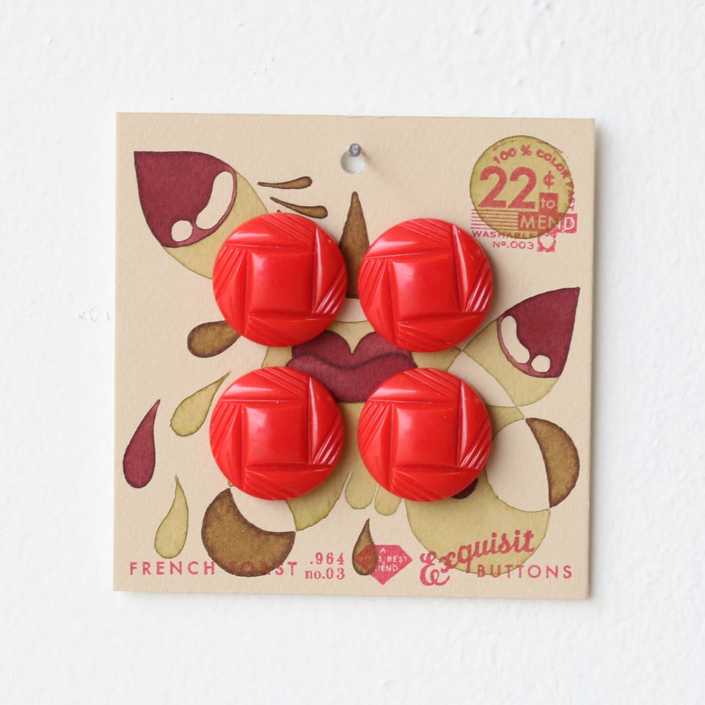 Image of Pea Green Button Card 9