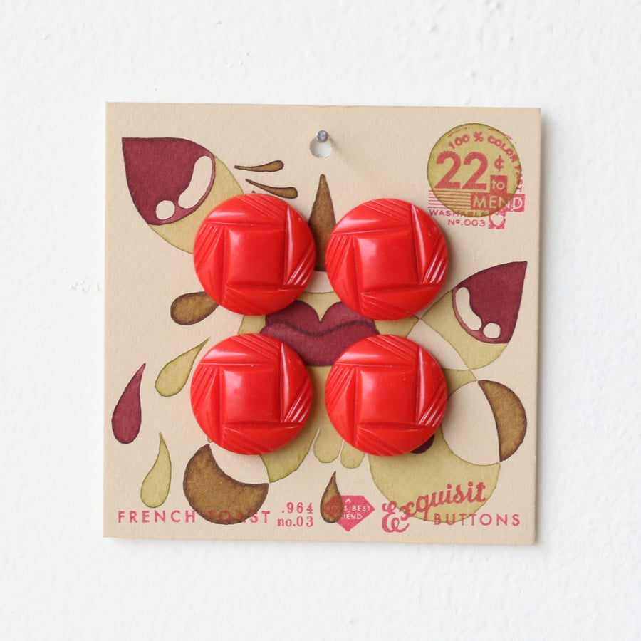 Image of Pea Green Button Card 9