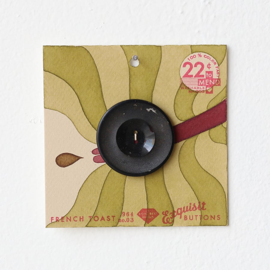 Image of Pea Green Button Card 10