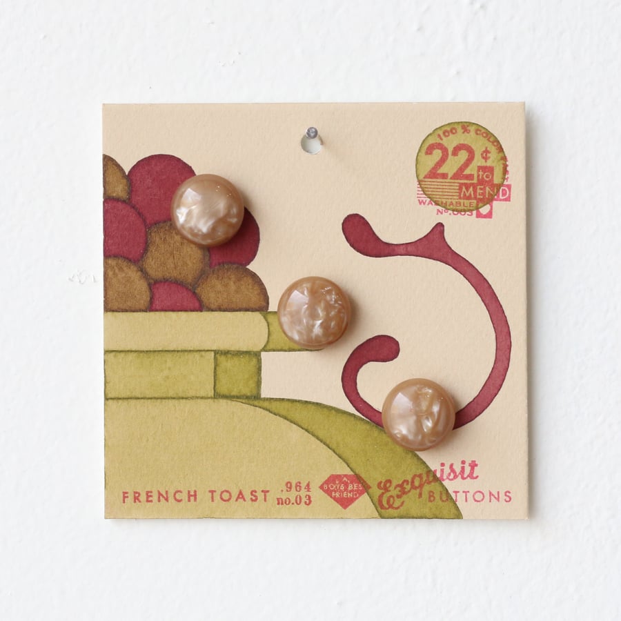 Image of  Pea Green Button Card 12