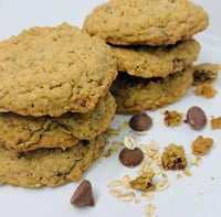 Image 3 of Gluten Free Oatmeal Chocolate Chip Cookie Twelve Cookies