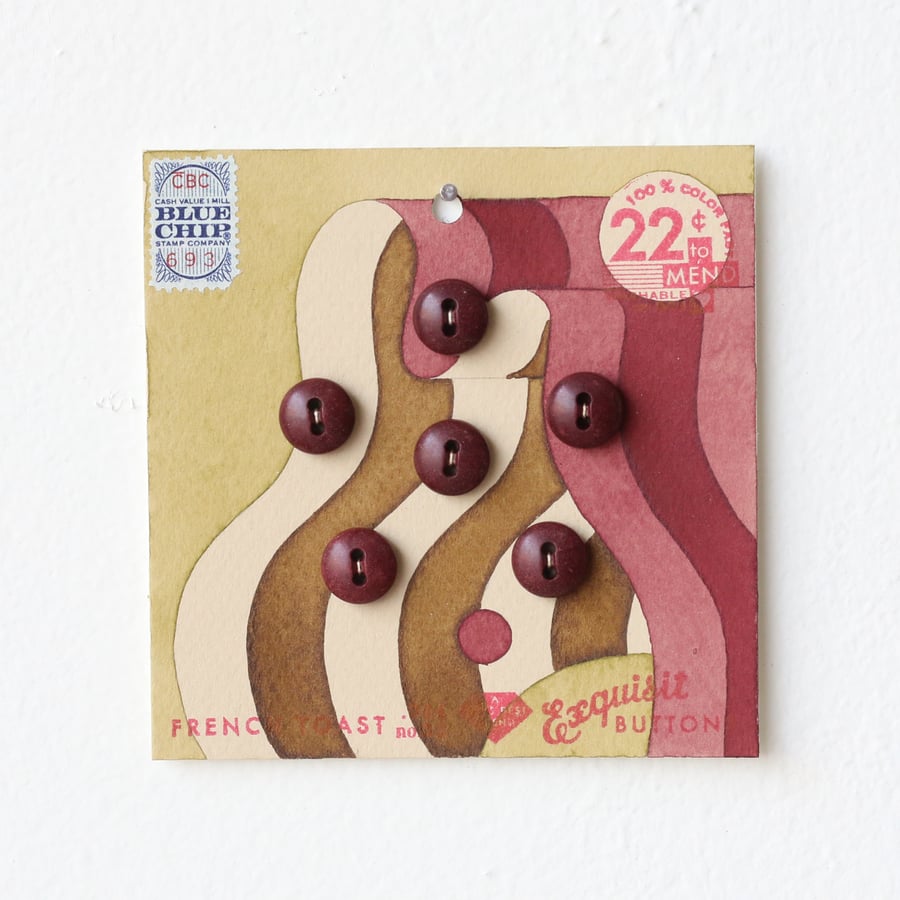 Image of Pea Green Button Card 21