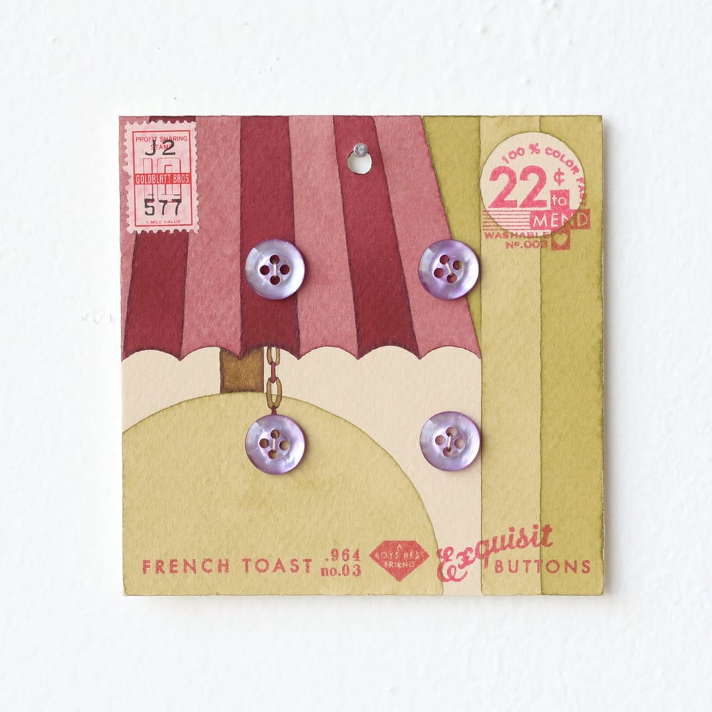 Image of Pea Green Button Card 24