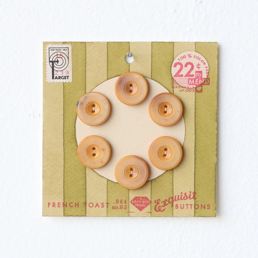 Image of Pea Green Button Card 25