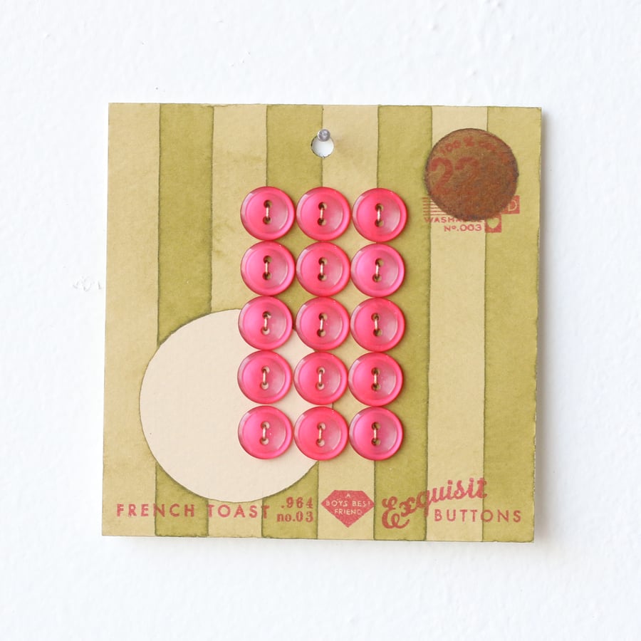 Image of Pea Green Button Card 27